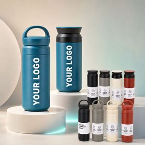 Personalized Logo 350ml 500ml Portable Handle Hot <b>Water</b> Insulated Stainless Steel Flask Business Gifts Leak-Proof BPA Free Gift - Product Image 1