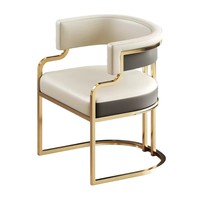 Chaise de bureau exécutive ergonomique de luxe en maille, en acier inoxydable, confortable pour la maison, l'atelier, la salle à manger, la réception de style hôtel