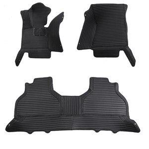 Tapis de sol de voiture en cuir 5D double couche décoratifs imperméables de haute qualité utilisés pour HILUX <span class=keywords><strong>2018</strong></span> - Product Image 5