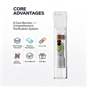 Filtros Desechables para Cigarrillos con Punta Suave — Filtración en Espiral Multicapa, Ajuste Universal para Todos los Tamaños de Cigarrillos - Product Image 2