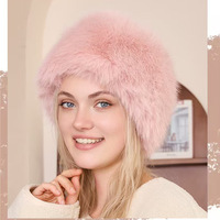 Gorro de Invierno Ruso para Mujer, Estilo Cosaco, con Forro de Algodón Afelpado y Peluche Sintético de Visón
