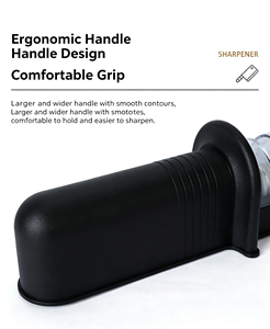 Aiguiseur de couteaux portable avec meule en céramique amovible et lavable, 2 fentes d'affûtage et couvercle de protection ouvrable - Product Image 5