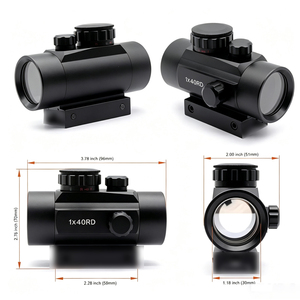 <span class=keywords><strong>Ottica</strong></span> da Caccia 1X40 Red Dot Sight con Lente Rivestita a 11 Livelli <span class=keywords><strong>in</strong></span> Lega di Alluminio per Esterni Include Copriobiettivo Rivestimento Iris - Product Image 2