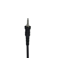 Earpiece Radio Dua Arah 3.5mm dengan Tabung Akustik, Headset Dinamis di Dalam Telinga, Earphone Berkabel 100cm untuk ICOM Yaesu Vertex