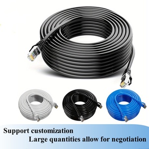 DENIXI Factory Custom 100M CAT6 Cable de red Ethernet <span class=keywords><strong>UTP</strong></span> CCA Cable de comunicación Cables de puente para uso en interiores - Product Image 2