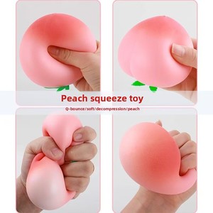 Jouet anti-stress en forme de pêche géante ultra-douce à rebond lent pour la décompression - Product Image 5