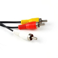 Cordon Audio-vidéo Composite stéréo AV RCA 6 pieds 1.8M pour câble PS2 AV