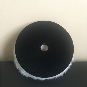 Tampons <span class=keywords><strong>de</strong></span> polissage professionnels en <span class=keywords><strong>laine</strong></span> véritable <span class=keywords><strong>de</strong></span> Chine <span class=keywords><strong>de</strong></span> 5 pouces, double <span class=keywords><strong>action</strong></span>, pour le detailing automobile, abrasif extra fin - Product Image 6