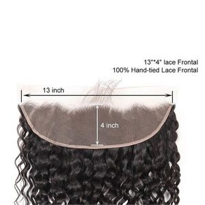 Peluca de Cabello Humano con Ondas de Agua, Encaje Frontal HD 13x4, Cabello Virgen Crudo con Cutícula Alineada, Cabello de Bebé, Tejido a Mano, 8-20 Pulgadas para Mujer - Product Image 4