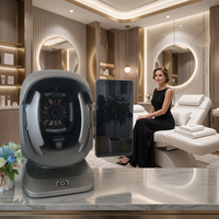 Mesin Analisa Kulit Wajah 3D Grosir, Analisa Cepat, Perangkat Analisa Kulit AI, Pemindai Kulit 8 Spektrum, Untuk Salon