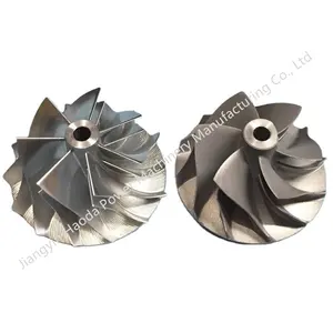 CNC Machining Nickel Base Alloy Inconel 713 718 Impeller High Precision Turbocharger Turbine Compressor Wheel