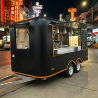 Remorque alimentaire personnalisable avec logo, chariot de restauration rapide pour glaces et snacks, meilleur prix