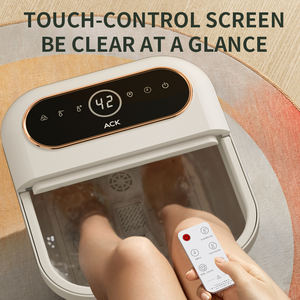 휴대용 접이식 페디큐어 발 스파 목욕 발 관리를위한 이완 마사지 기계 열 거품이있는 전기 마사지 - Product Image 6