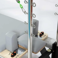 Équipement de fitness professionnel complet : Machine Trapeze avec sangles, Reformer Pilates en aluminium avec tour et lit pour usage domestique et commercial