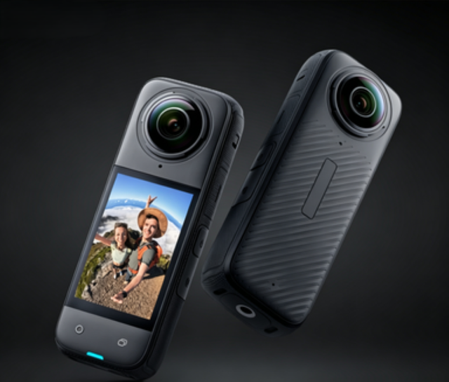 X5 Used Panoramic Sports Camera 8K HD 360° Waterproof Vlog Camera for Cycling and Skiing