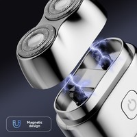 Rasoir électrique pour hommes, rechargeable par USB, mini, double tête, entièrement lavable, design portable, nouveau mini rasoir