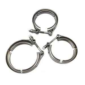 2 "2.25" 2.5 "2.75" 3 "3.5" 4 "4.5" 5 "T Baut V Band Hose Clamp 304 Stainless Steel Knalpot Clamp