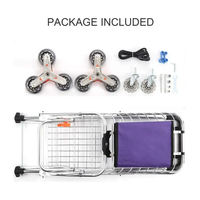Guanriver Portable Pliant Pliable Panier Avec Roues Monter Escalier Chariot
