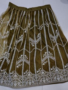 Heavy Butterfly <strong>Net</strong> with Embroidery Lehenga with Heavy Sequence and Embroidery Work for Ladies Party Wear <strong>Anarkali</strong> Style - Product Image 2