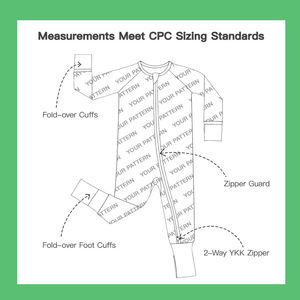 Fabricante Personalizado de Pijama Macacão para Bebês/Crianças com Impressão DTG em Malha de Bambu 100% Cru para Recém-Nascidos - Product Image 2