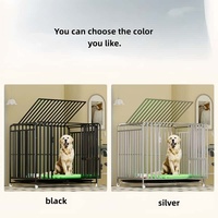 Cage pour chien pliable, sur mesure, à prix bas, en acier inoxydable robuste, avec roues, pour l'extérieur