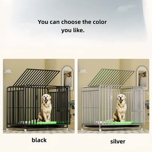 Gabbia per Cani Pieghevole su Ruote in Acciaio Inossidabile Resistente per Esterni, Personalizzabile e Regolabile, a Basso Prezzo - Product Image 2