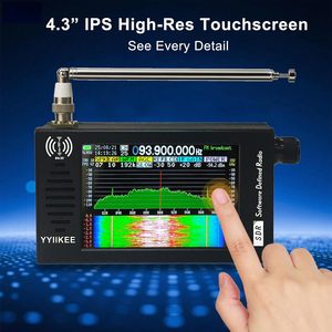 Receptor de Radio SDR DSP Portátil de 100KHz-149MHz con Pantalla Táctil de 4.3'', SSB FM AM CW WFM, Banda Completa, Carcasa de Aleación de Aluminio, Radio Bajei - Product Image 4