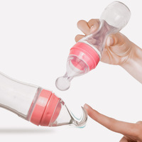 Ensemble de biberons multifonctions en forme de gourde pour bébé, 100 ml, PP sans BPA, 0-12 mois, débit variable, pour l'alimentation complémentaire