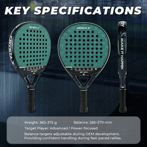 Raqueta de Pádel de Alto Rendimiento, Carbono 18K, Textura 3D, Efecto de Rotación Mejorado, Forma de Lágrima, Hoja de Pádel de Alta Resistencia - Product Image 2