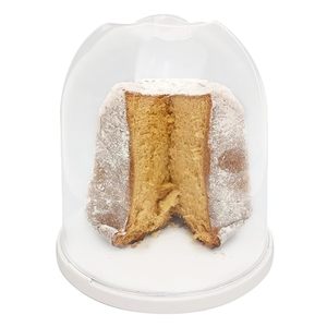 Portapanettone con Coperchio Trasparente a Campana, Diametro Interno 25 Cm, Accessorio per Tavola Festiva - Product Image 1
