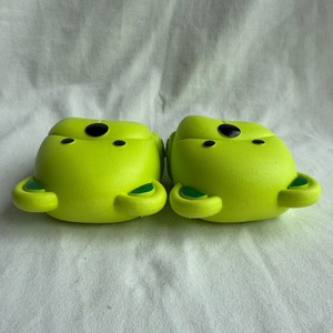 Pantofole con stampa animalier per bambini, forma di cane verde, antiscivolo, in PVC, per tutte le stagioni, taglia 18-29, 125-175 mm - Product Image 6