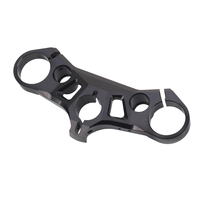 Plaque d'adaptateur de fourche avant de colonne de direction de moto sur mesure triple modifiée
