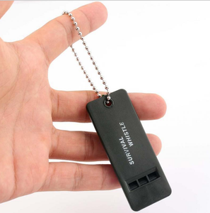 Silbatos de tres frecuencias con 3 orificios, verde, naranja, negro, verde de alta visibilidad, logotipo personalizado, regalo, rescate, supervivencia - Product Image 2