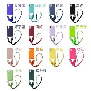 <span class=keywords><strong>Coque</strong></span> de téléphone en silicone <span class=keywords><strong>avec</strong></span> <span class=keywords><strong>cordon</strong></span> tour de cou pour <span class=keywords><strong>iPhone</strong></span> 13 16 14 15 Pro Max Xs 6 7 8 Plus - Product Image 6