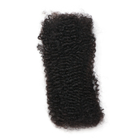 Lot de Mèches Cheveux Humains Afro Crépus Ondulés en Vrac pour Tresses, Micro Locs, Crochets Spirales, Mini-Tresses, Réparation pour Locs