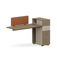 Bureau de travail en bois pour quatre personnes, directement de l'usine, mobilier de bureau moderne pour la maison, montage facile, extensible pour plusieurs personnes