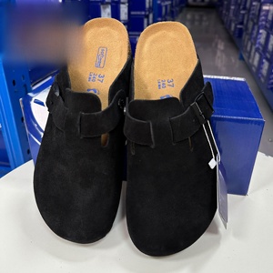 Vente en gros : Meilleures sandales confortables pour hommes Birkens, été-automne, sabots en cuir, mules antidérapantes en caoutchouc, bout ouvert, plates, Bostones - Product Image 3