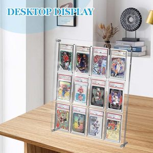Rõ ràng Acrylic phân loại chủ thẻ hiển thị bảng Top khung đứng sưu tầm thẻ bóng chày Showcase hiển thị cho lớp thẻ slab - Product Image 6