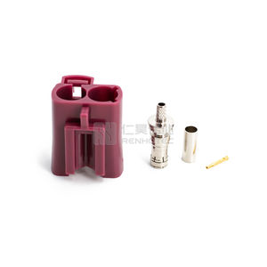 Conector RF Hembra Recto Doble FAKRA SMB D para RG316 RG174 1.5DS para Antena GSM - Product Image 1