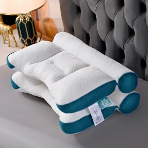 Directly inflatable sleeping pillow travel body air pillow double line household bed pillow