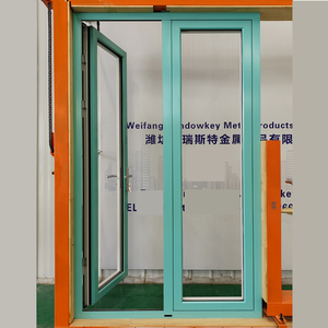 Porte d'entrée battante en aluminium à <span class=keywords><strong>double</strong></span> <span class=keywords><strong>vitrage</strong></span> sur mesure, <span class=keywords><strong>prix</strong></span> usine - Product Image 3