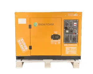 Generador diesel de 10kw Tipo silencioso Genset Precio Generador diesel Generador de Celda de Combustible de energía eléctrica insonorizada 10kw