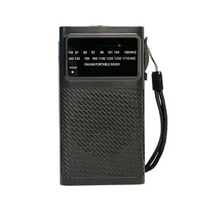 Outdoor Handheld Factory Portable AM FM Two Band Pocket Radio with Built In Speaker Lanyard Frequency Scale Panel Durable Radio - Product Image 1