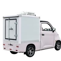 Le camionnette de livraison frigorifique la plus populaire, mini camion électrique pour la vente de nourriture, camion à glaces entièrement équipé 72V 230ah 5000w