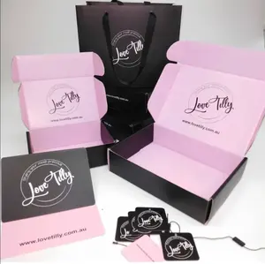 Kleine kleine Dinge Geschenk box Lippenstift Verpackungs boxen Benutzer definiertes Logo Starke Wellpappe Mailer Box