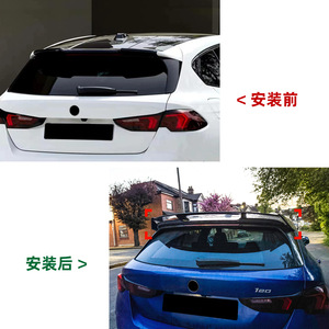 Bmw <b>Rear</b> <b>Spoiler</b> Piano Black Carbon Fiber Texture Ducktail For 1 Series F70 M Sport 2024+ Trunk Wing - Product Image 4