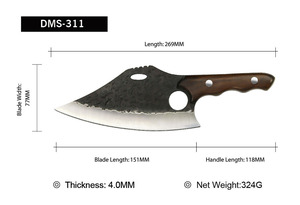 Cuchillo de Cocina de Chef Forjado a Mano, 6 Pulgadas, con Funda, el Más Vendido - Product Image 2