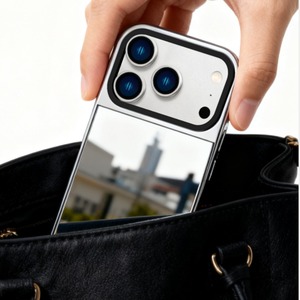 Funda con Espejo y Logotipo Personalizado para <span class=keywords><strong>iPhone</strong></span> 17 16 15 Pro Max, Recubrimiento Electrolítico, Reflectante, Impresión UV - Product Image 2