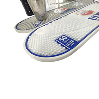 Tapis de barre en caoutchouc souple personnalisé populaire avec LOGO de conception libre, tapis de barre personnalisé, tapis de barre d'égouttement de barre en PVC tapis de barre de bière