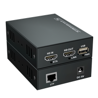 Extender HD Cascade Audio Video 120m Rx Tx Melalui Cat6 IP
